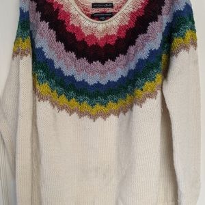 AE Rainbow Colored Sweater size L